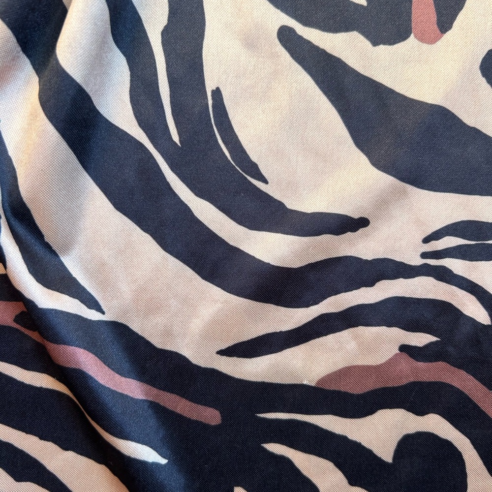 Tiger Print Silky Cowl Neck Dress - Picture 3 of 8